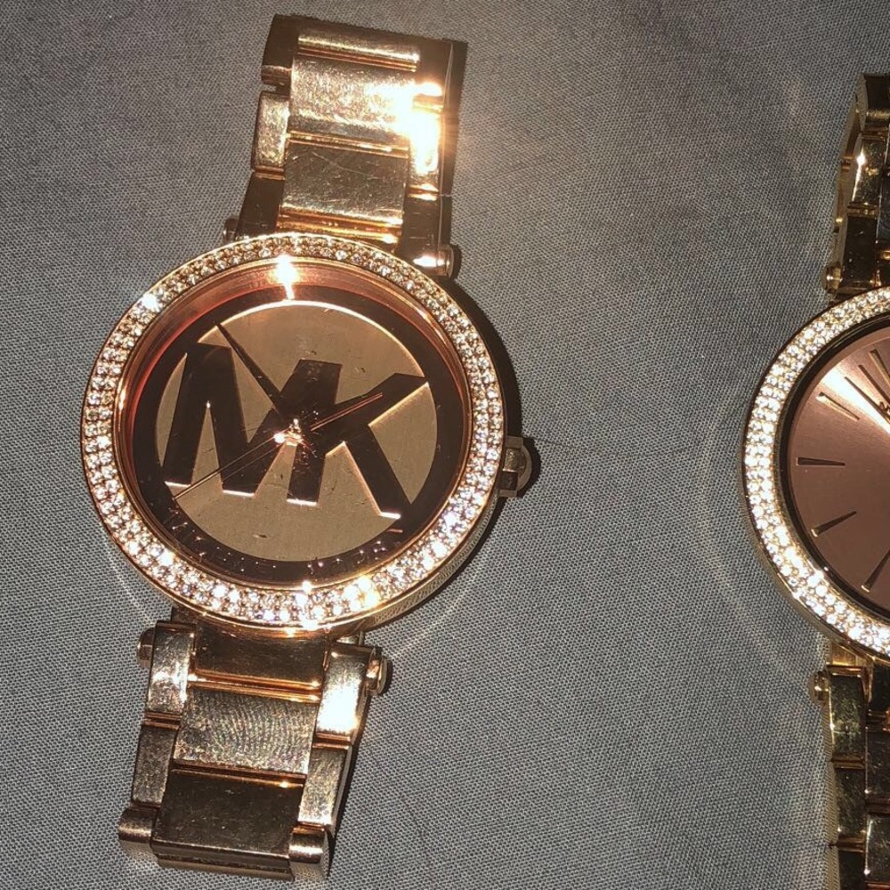 Michael Kors Parker Pavé Rose Gold-Tone Watch